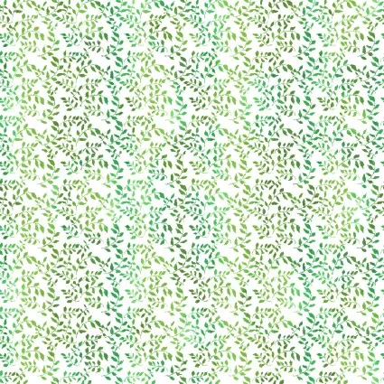 Green Vines on White:Sew Spring! by In The Beginning Fabrics