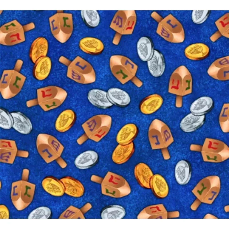 Hanukkah Festival Dreidels Toss Royal Yardage