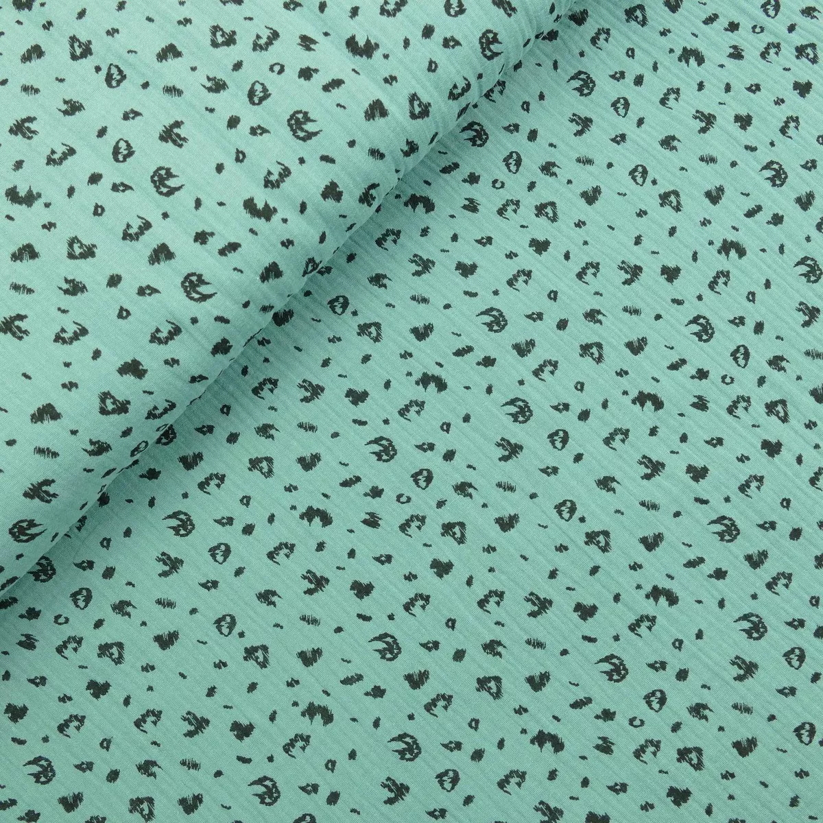 Hearts and Animals 100% Cotton Double Gauze - Animal Medieval