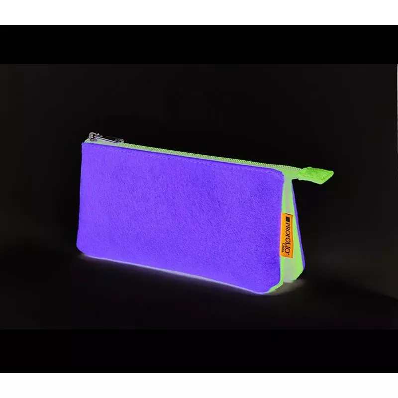 Itoya Midtown Pouch - 4 x 7 inch - Green and Purple
