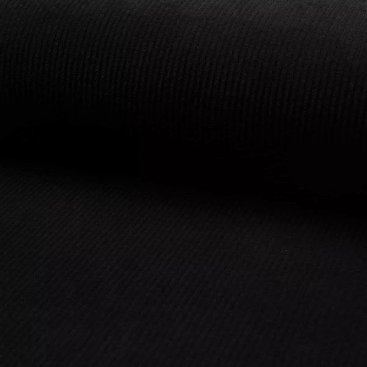 Jumbo 6 Wale Stretch Cotton Corduroy - Black
