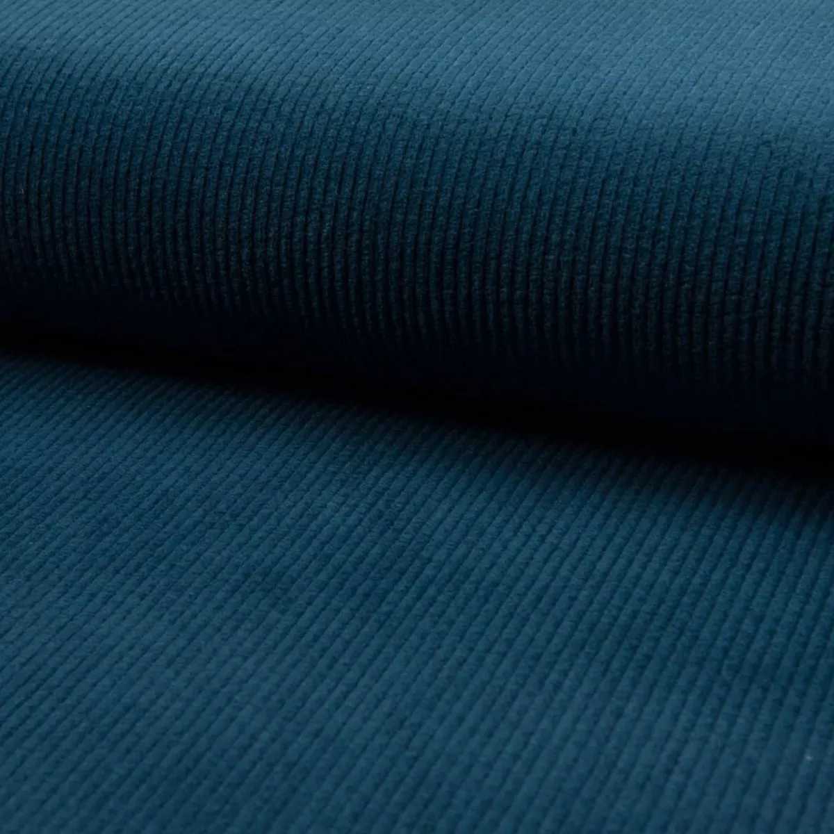 Jumbo 6 Wale Stretch Cotton Corduroy - Petrol