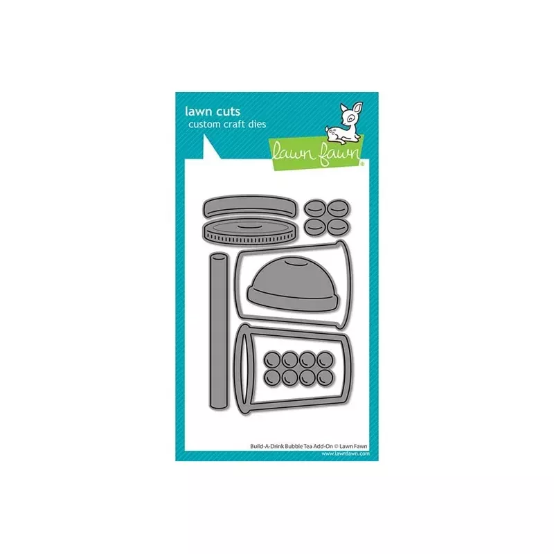 Lawn Fawn Die Set - Build-A-Drink Bubble Tea Add-On