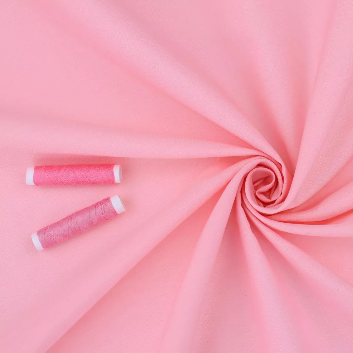 Light Cotton Poplin Solid Colour - Flamingo