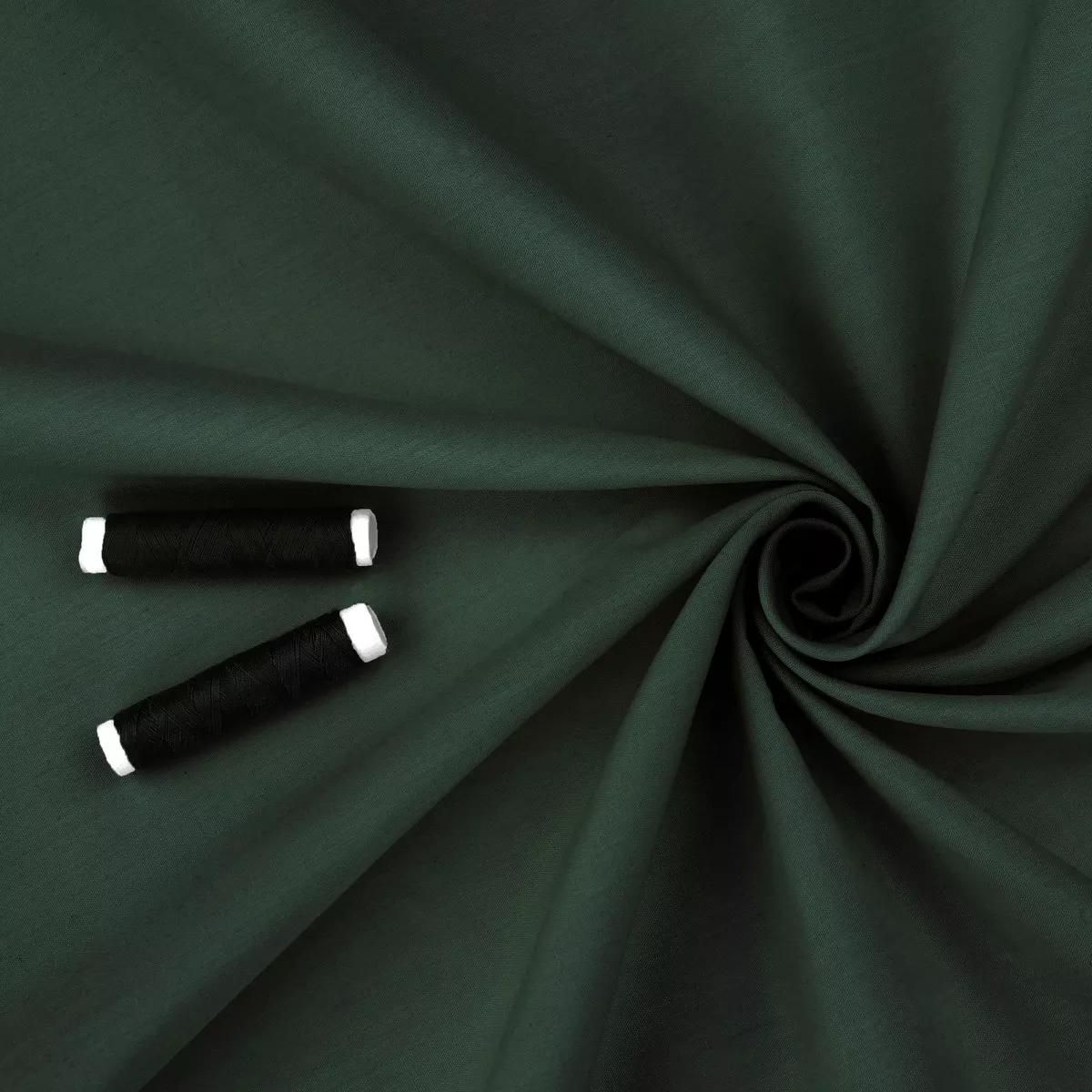 Light Cotton Poplin Solid Colour - Forest Green