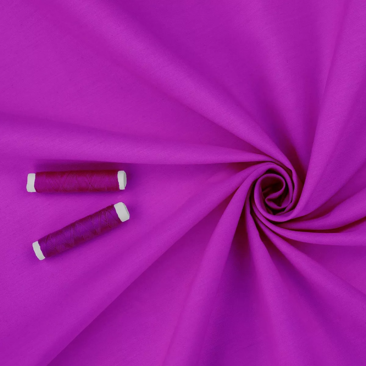 Light Cotton Poplin Solid Colour - Fuchsia