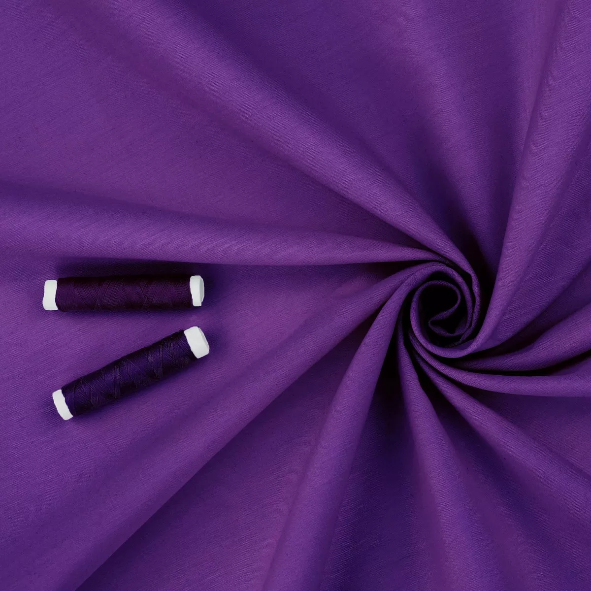Light Cotton Poplin Solid Colour - Grape Purple