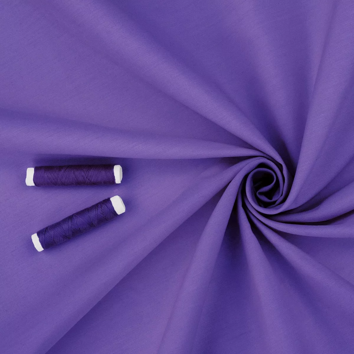 Light Cotton Poplin Solid Colour - Royal Purple