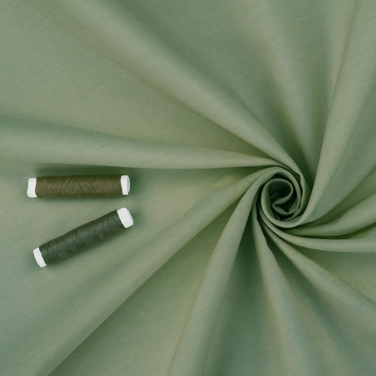 Light Cotton Poplin Solid Colour - Sage