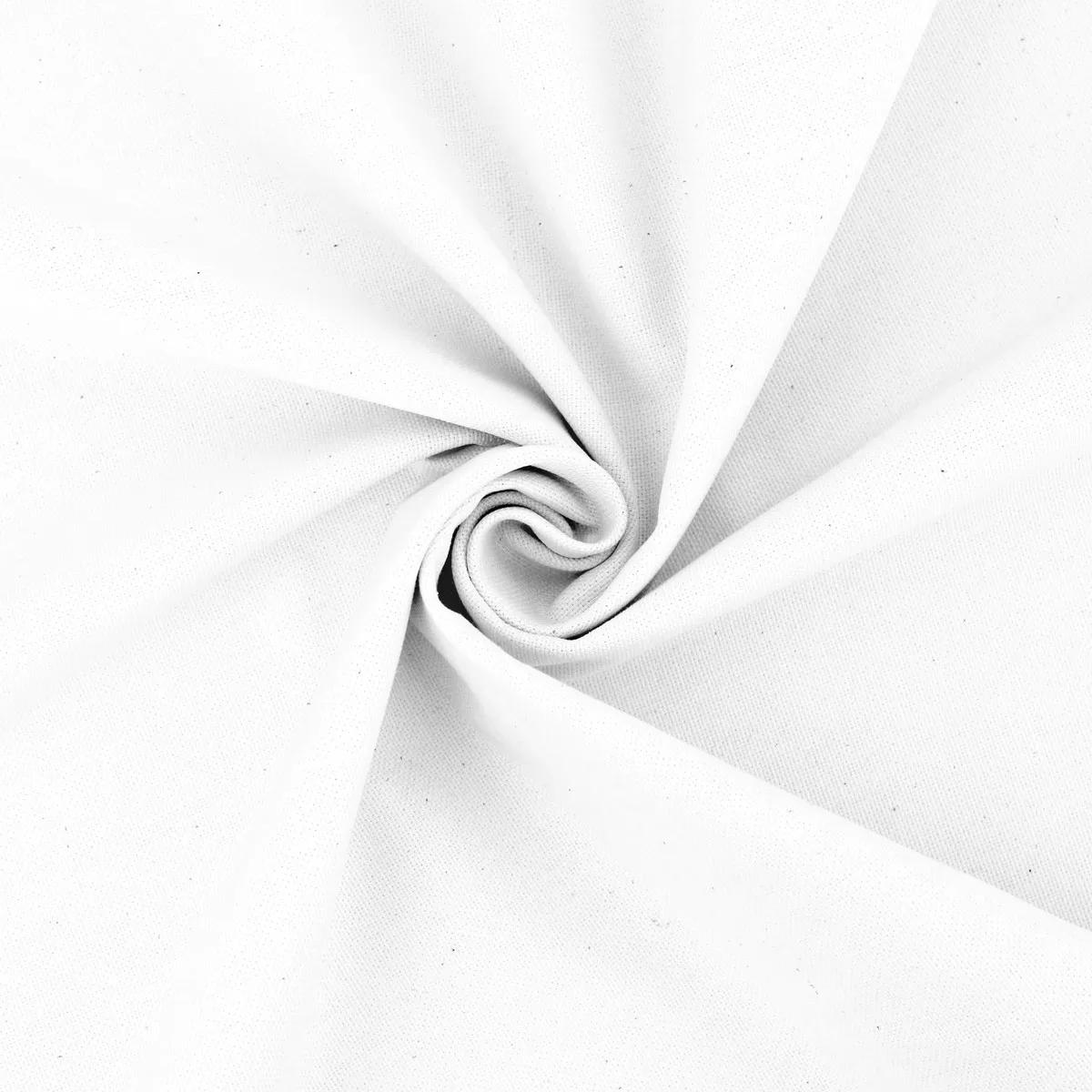 Light Weight Plain Cotton Canvas - White