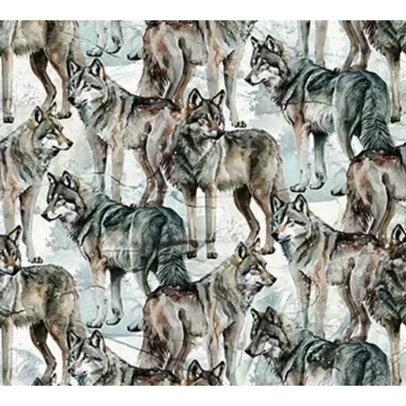 LONE WOLF BLUE/GRAY DP27184-92 Fabric