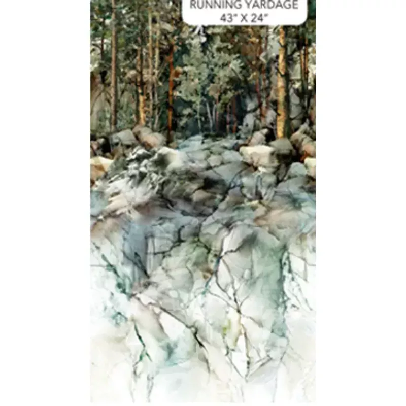 LONE WOLF TEAL MULTI DP27182-66 Fabric