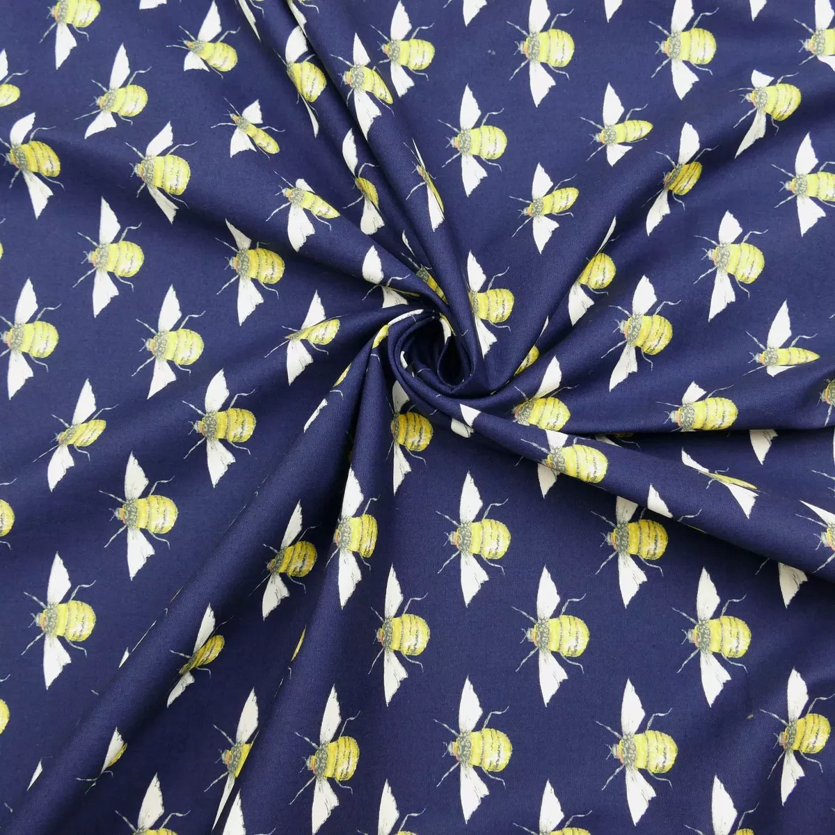 Lullabee Pure Cotton Poplin - Navy