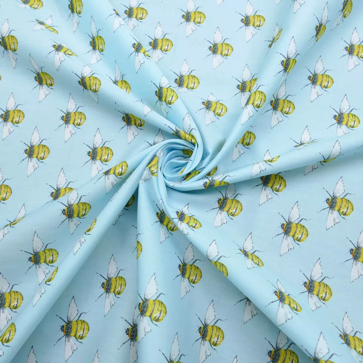Lullabee Pure Cotton Poplin - Sky Blue