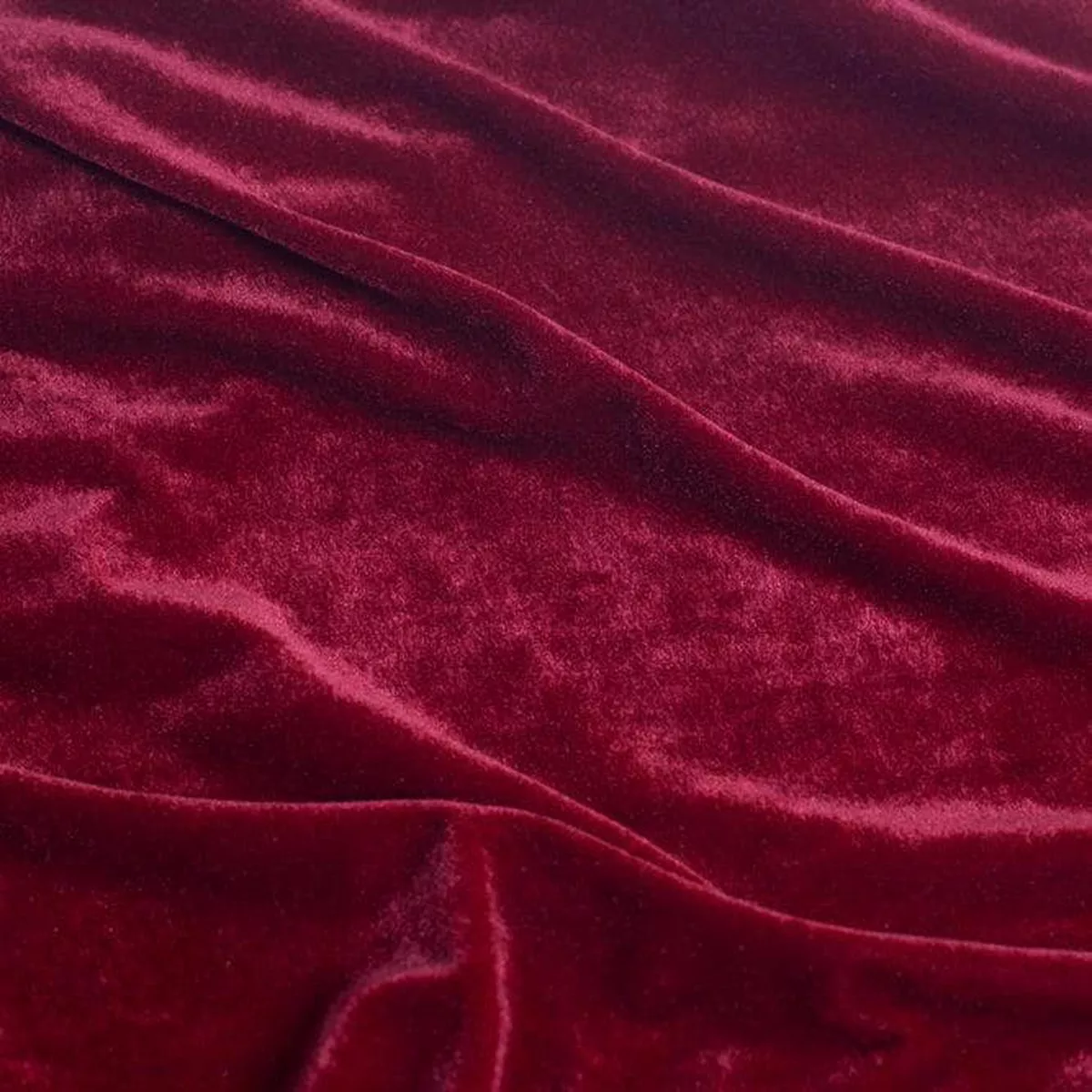Luxurious Soft Velour - Scarlett Red