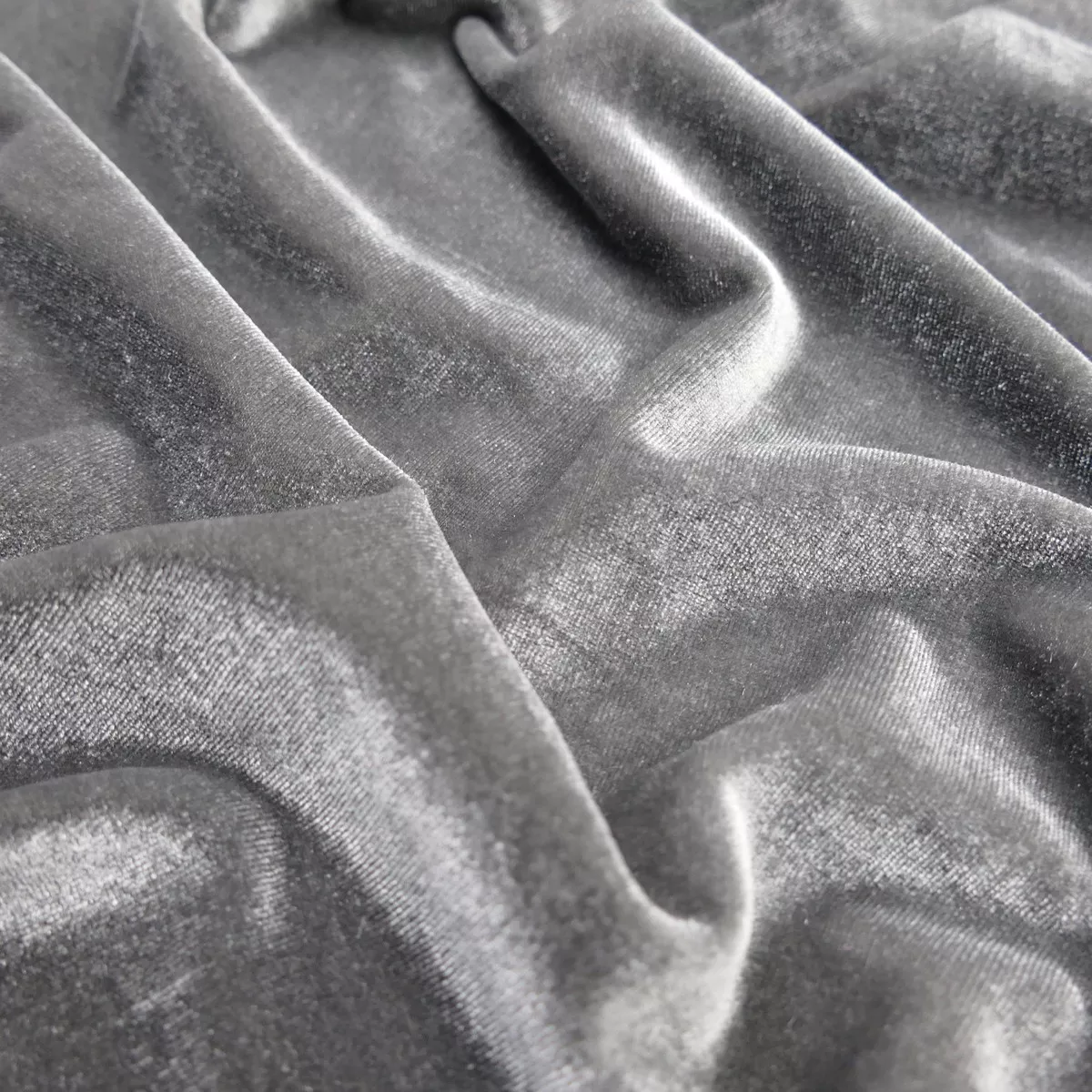 Luxurious Soft Velour Velvet - Grey
