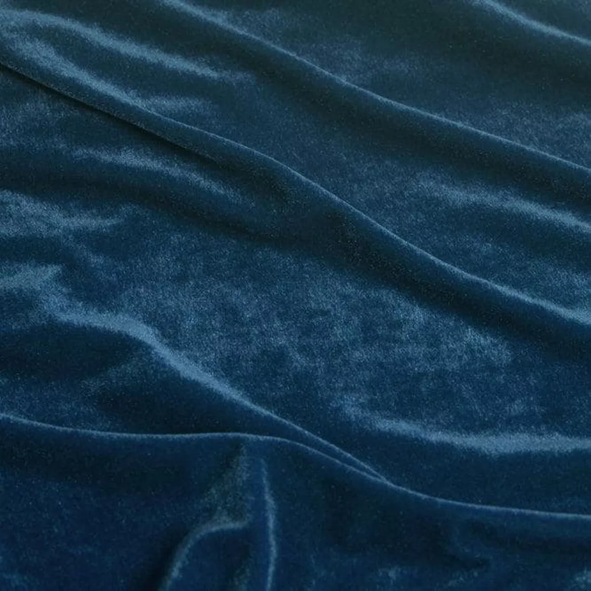 Luxurious Soft Velour Velvet - Midnight Blue