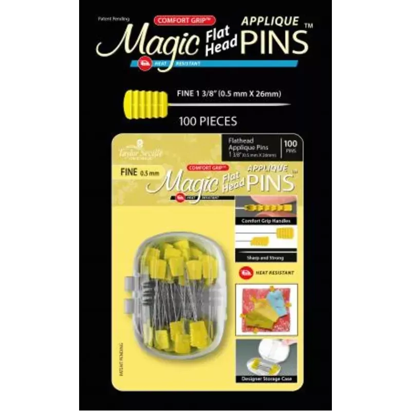 Magic Pins Fine Patchwork Fine 1", 100 Ct