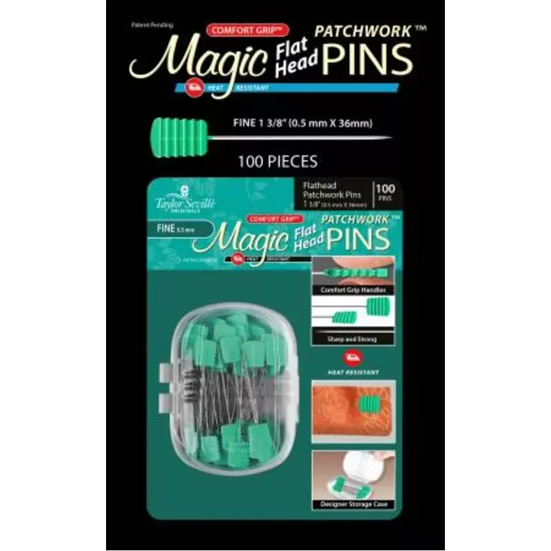 Magic Pins Fine Patchwork Fine 1-3/8", 100 Ct