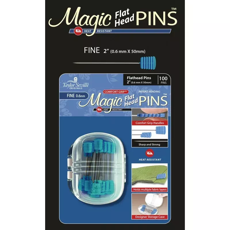 Magic Pins Flathead Pins Fine 2" 100ct