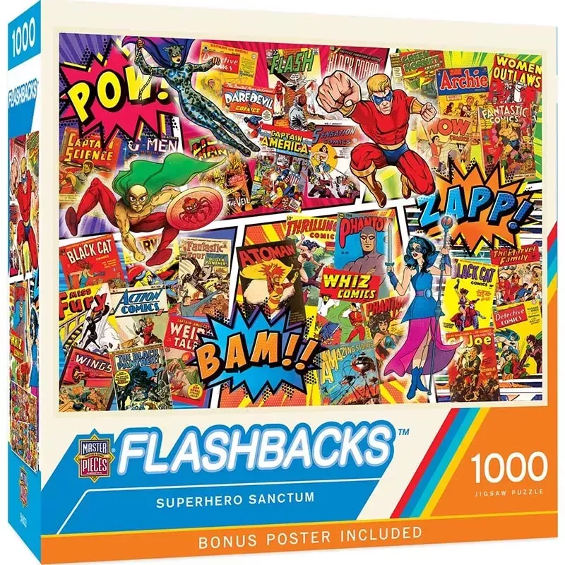 Masterpieces Flashbacks Superhero Sanctum Puzzle - 1000 Piece