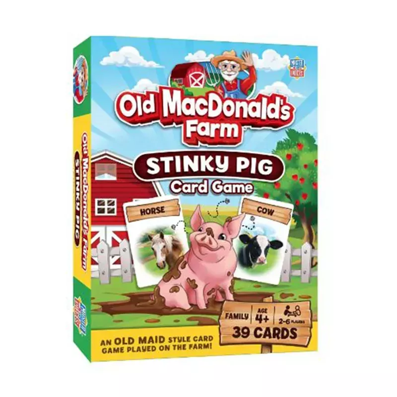Masterpieces Old MacDonalds Farm Stinky Pig Card Game