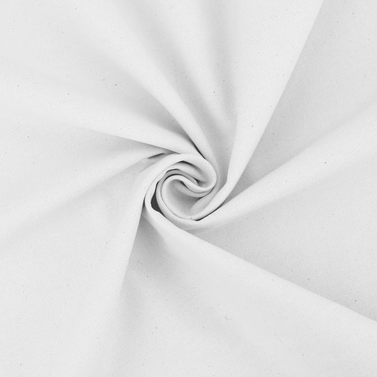 Medium-Weight Plain Cotton Canvas - White