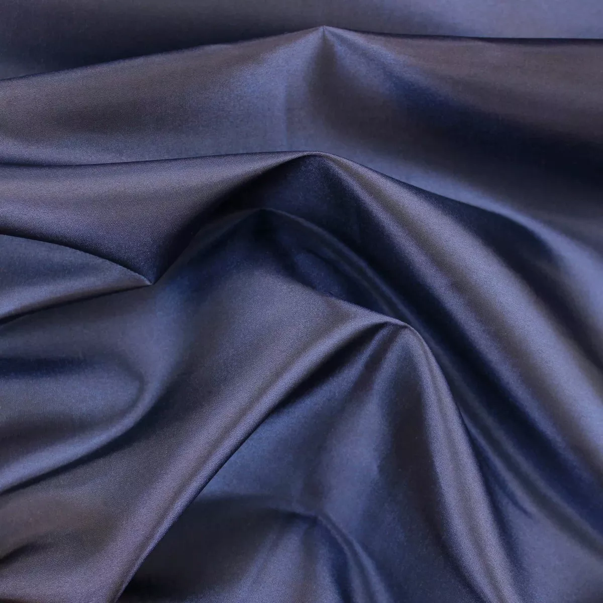 Metallic Taffeta - Navy