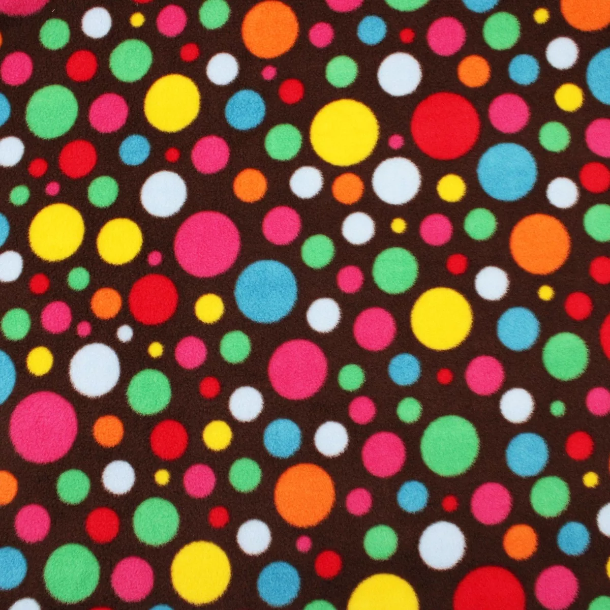 Polka Dot Smooth Fleece - Balloons
