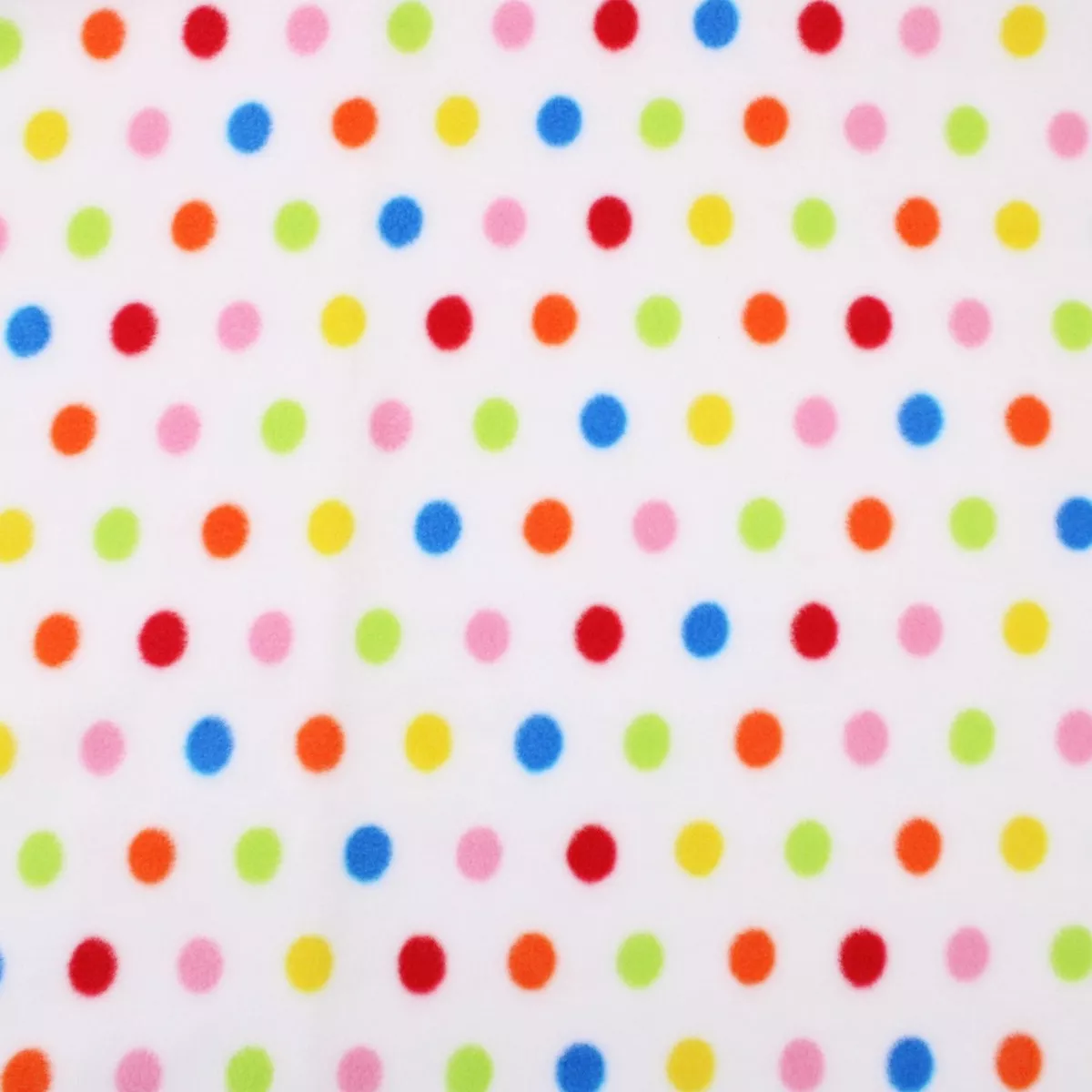 Polka Dot Smooth Fleece - Confetti