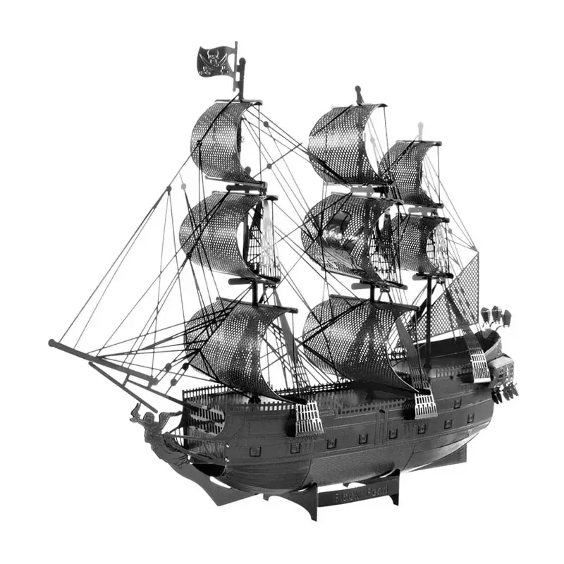 Premium Series Metal Earth - Black Pearl Ship 'Black Version'