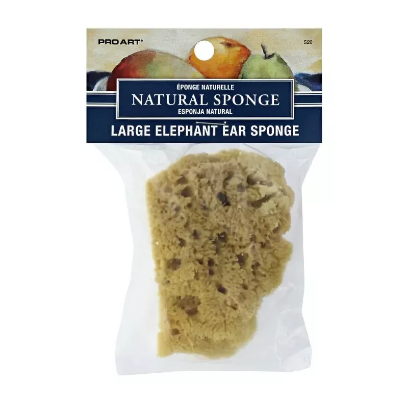 Pro Art Sponge - Natural Elephant Ear - 3-4-inch Large