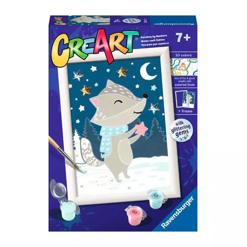 Ravensburger Cute Badger CreArt Paint by Number Kit