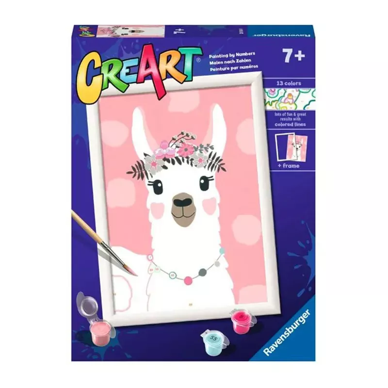 Ravensburger No Drama Llama CreArt Painting Number