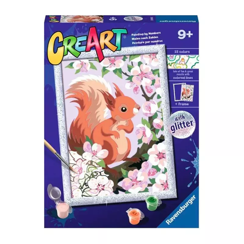 Ravensburger Spring Squirrel CreArt Painting Number