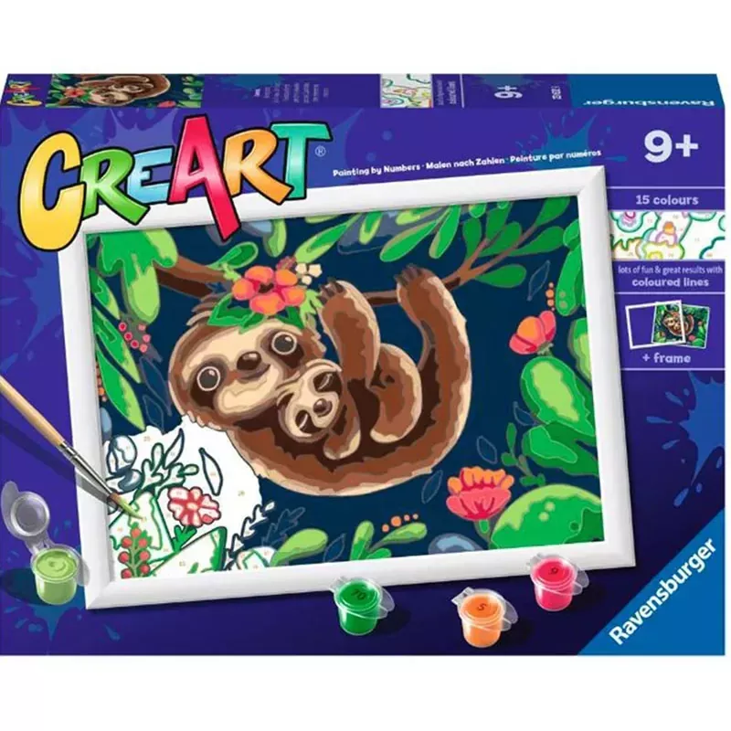 Ravensburger Sweet Sloths CreArt Painting Number