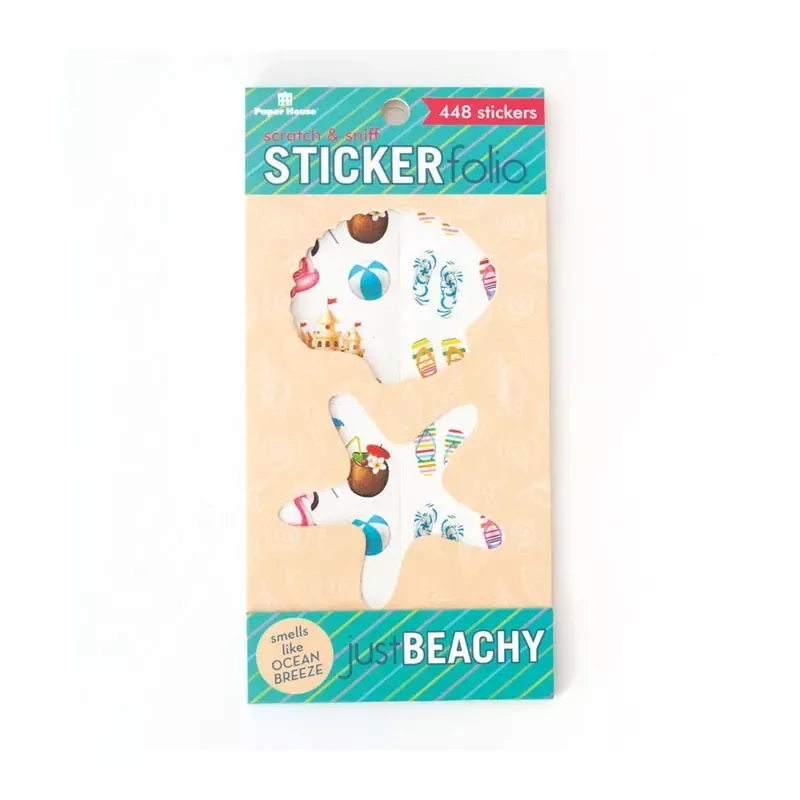 Scratch And Sniff Sticker Folio - Beach