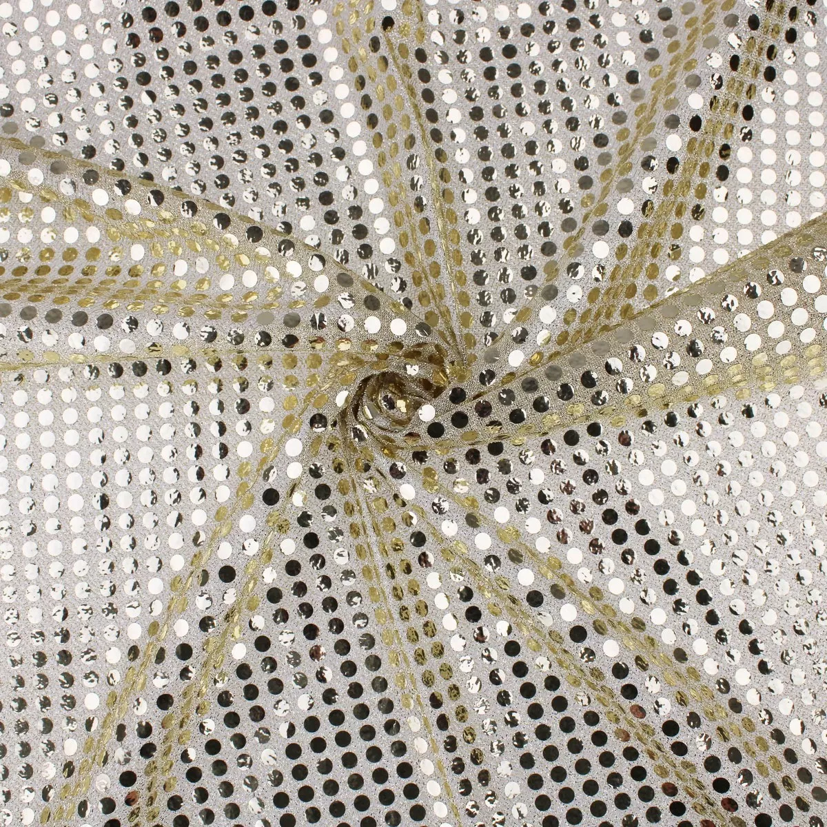 Sequins on a shimmering backing - Gold