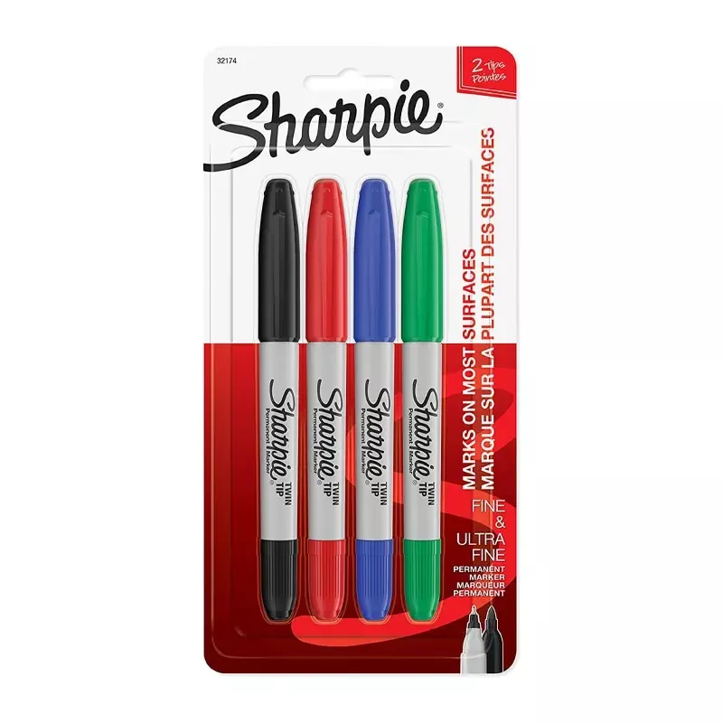 Sharpie Marker Set - Twin Tip - 4 Piece