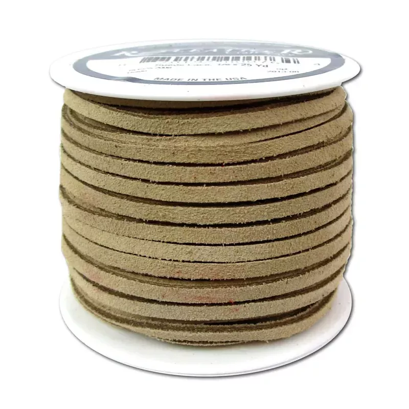 Silver Creek Suede Lace - 1/8-inch x 25-yard - Beige