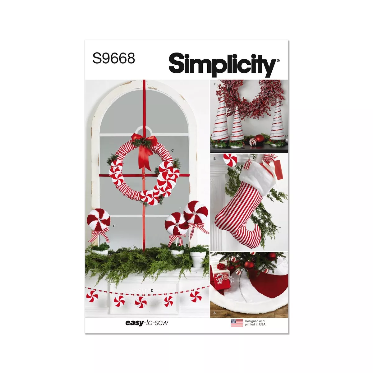 Simplicity Christmas Dcor Sewing Pattern S9668OS