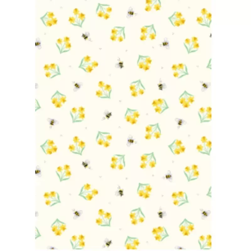 Small Things... Country Garden Small Things Bees and Daffodils Cream Fabric