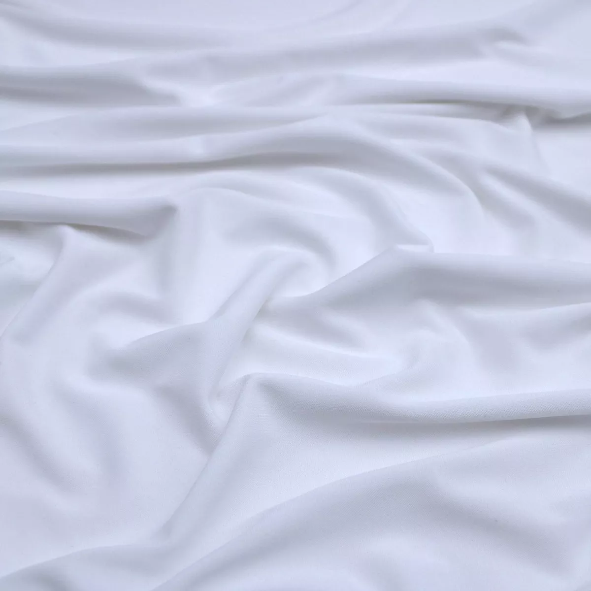 Soft Touch Elastane Dressmaking Fabric- Lynx White