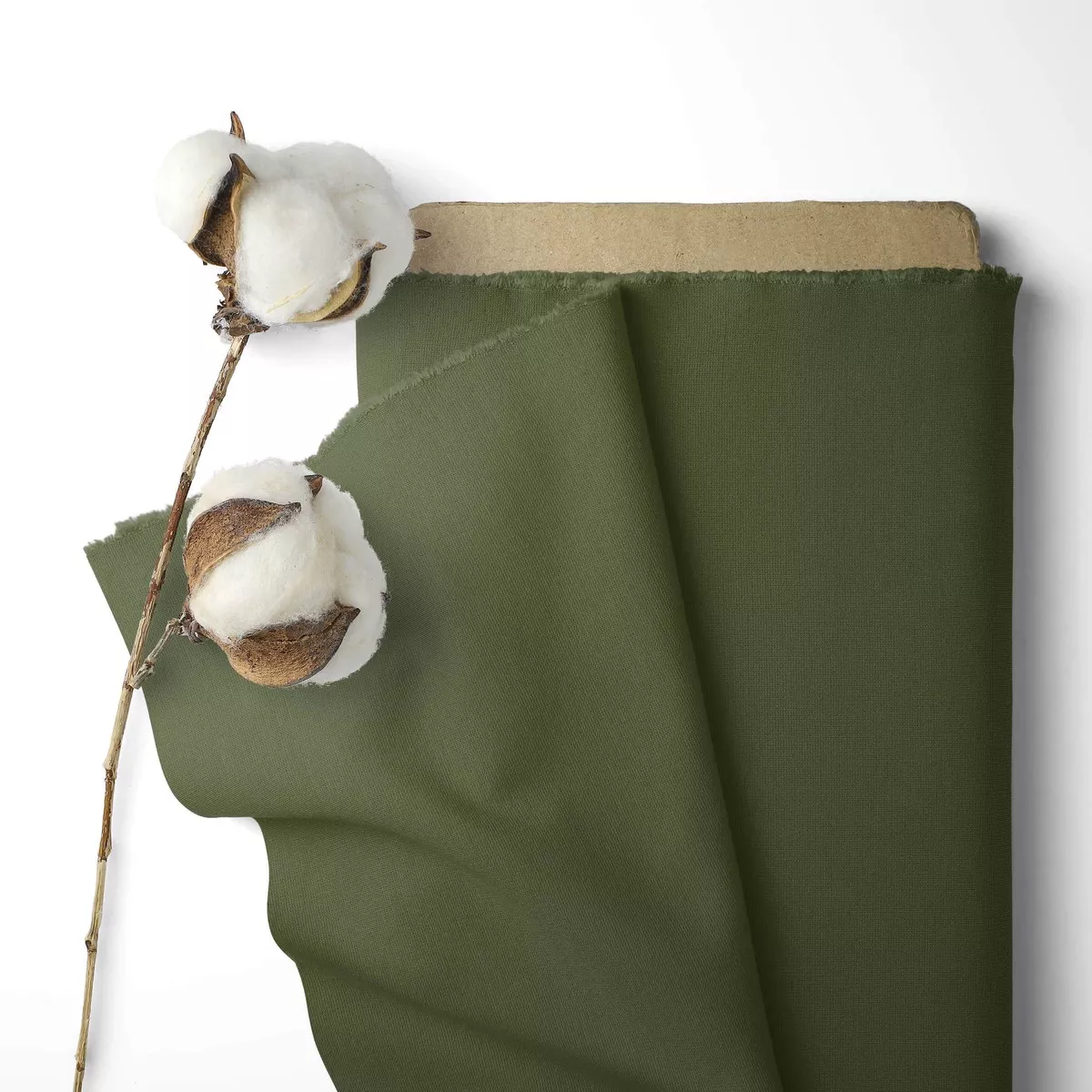 Solid Colour 100% Cotton Sheeting - Army Green