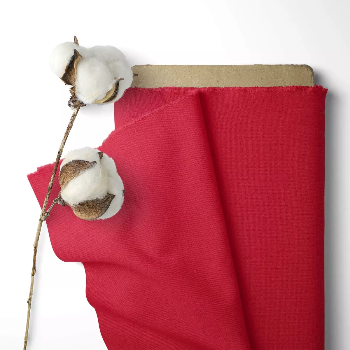 Solid Colour 100% Cotton Sheeting - Brick Red