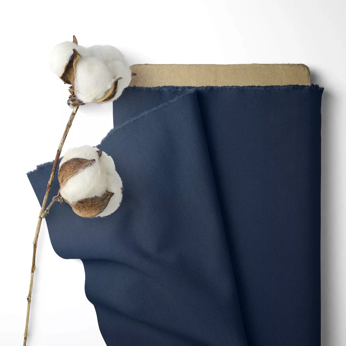 Solid Colour 100% Cotton Sheeting - Denim