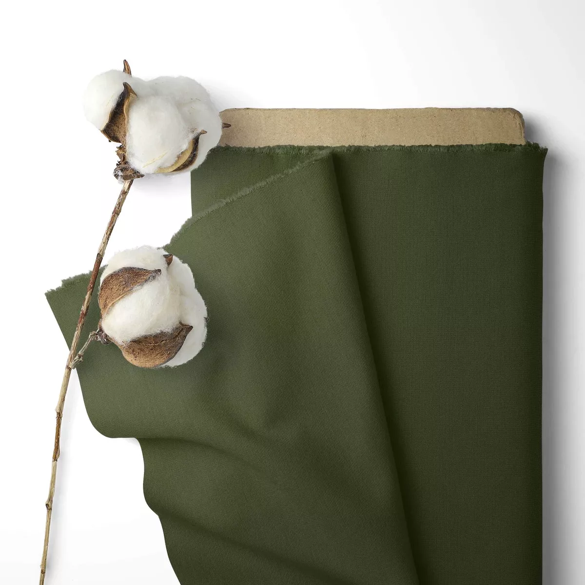 Solid Colour 100% Cotton Sheeting - Moss