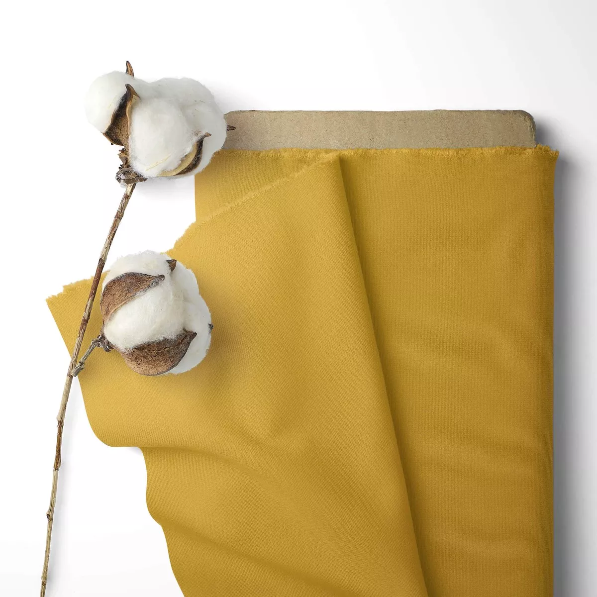 Solid Colour 100% Cotton Sheeting - Mustard Yellow