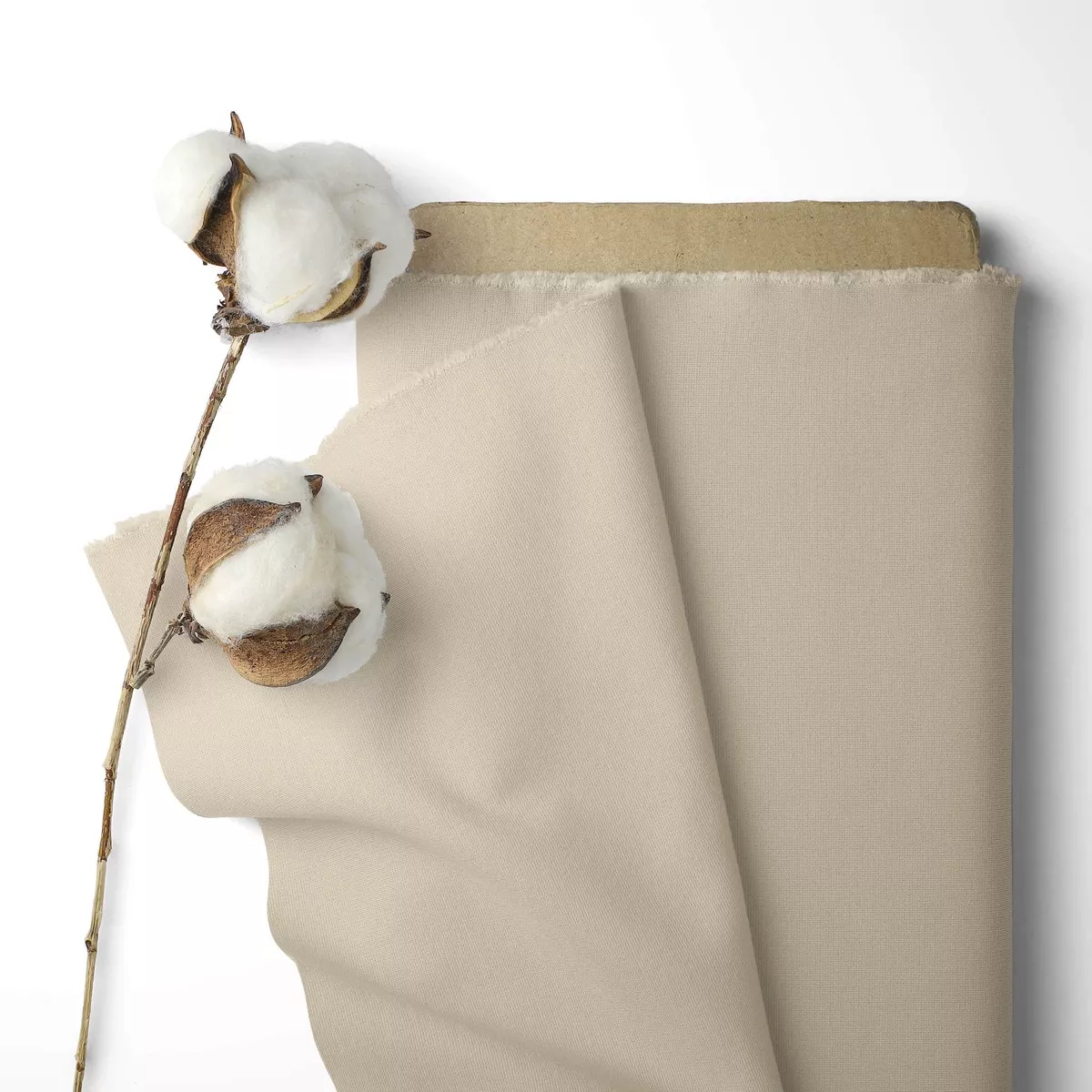 Solid Colour 100% Cotton Sheeting - Natural