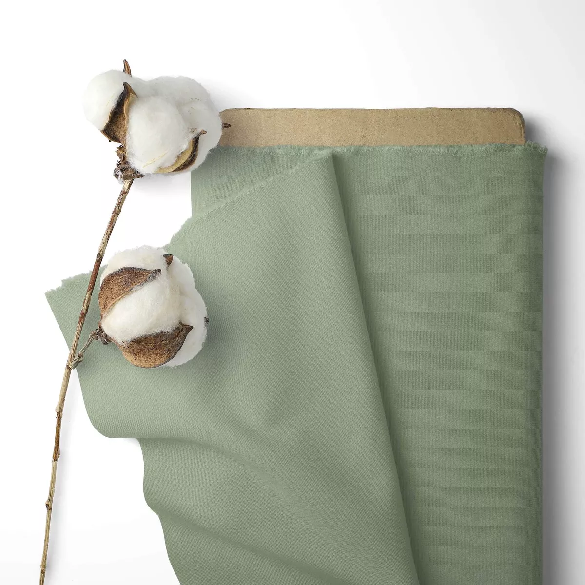 Solid Colour 100% Cotton Sheeting - Sage